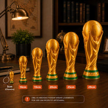 Carregar imagem no visualizador da galeria, Taça Troféu Copa do Mundo Decorativo Dourado