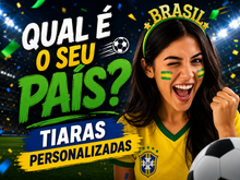 Carregar imagem no visualizador da galeria, Tiaras Países Copa do Mundo
